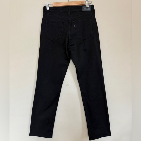 Levi’s Classic Straight Leg Black Jeans Mid Rise 90s Women’s Size 6 - Picture 8 of 12